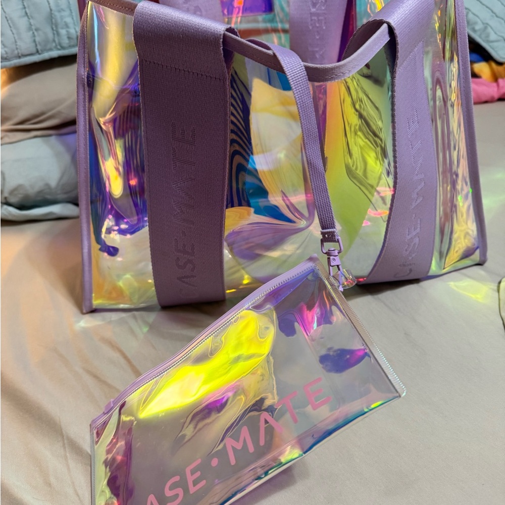 Case-Mate Purple Iridescent Tote Bag